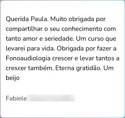 Depoimento de Fabiele