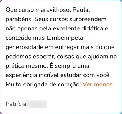 Depoimento de Patrícia