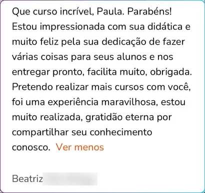 Depoimento de Beatriz