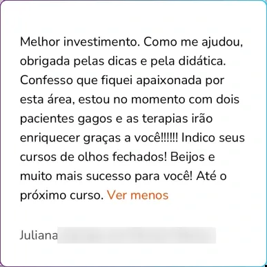 Depoimento de Juliana
