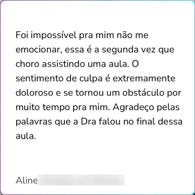 Depoimento de Priscilla