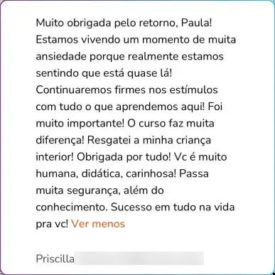 Depoimento de Aline