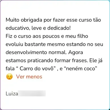 Depoimento de Luiza
