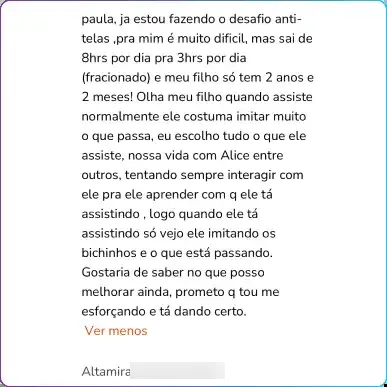 Depoimento de Altamira